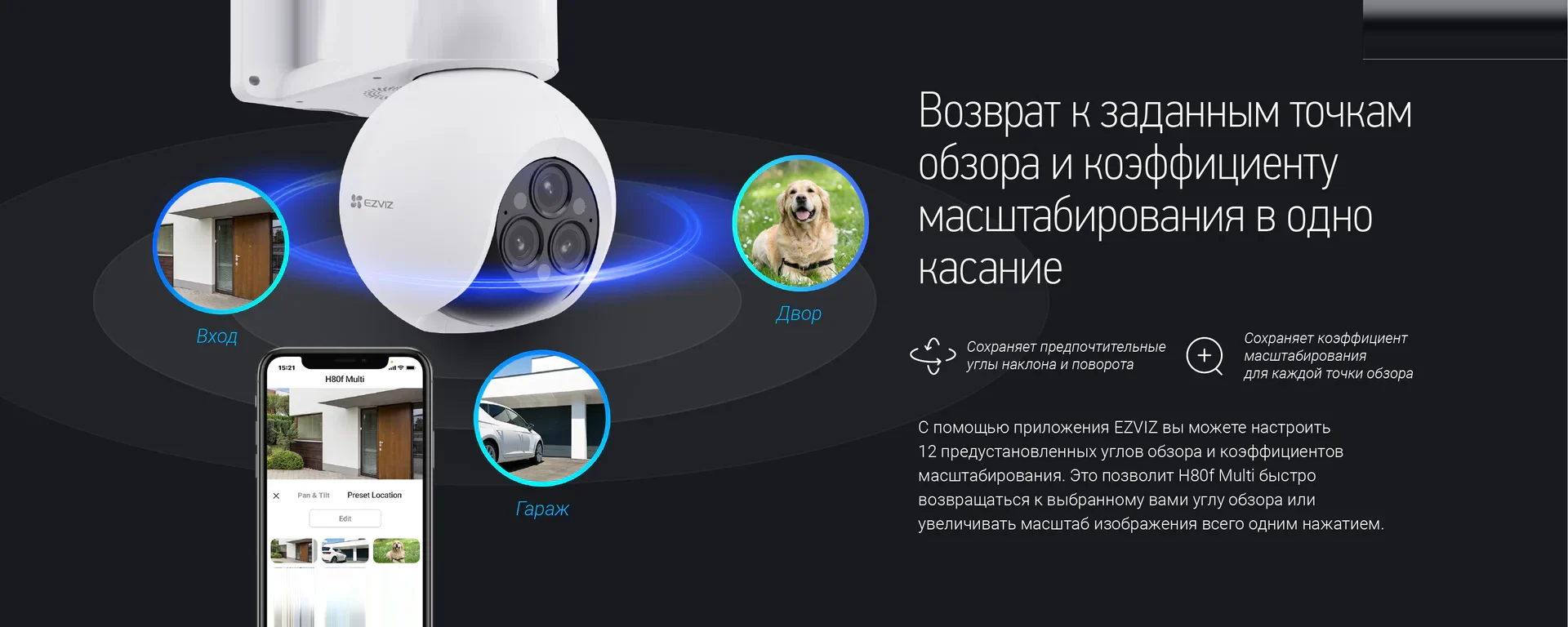 EZVIZ H80f Multi (три объектива)